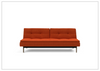 Innovation Living Dublexo Styletto 2-Seater Fabric Sleeper Sofa With Three Color Option-Jennihome