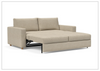 Innovation Living Neah Fabric Sleeper Sofa – King-Size 2-Seater Couch-Jennihome