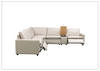 Klaussner Roma 6-Piece Leather Power Reclining Sectional Sofa in Beige-Jennihome