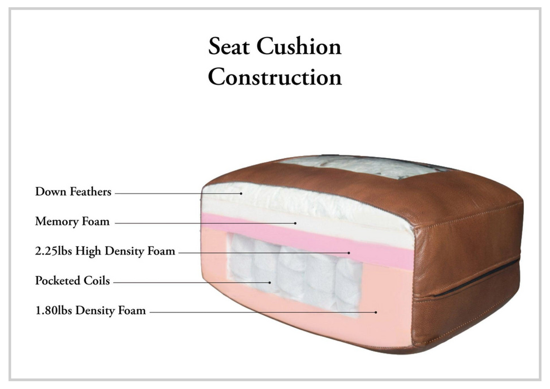 Hydeline Alton Bay Leather Chair With Nail-Head Finish