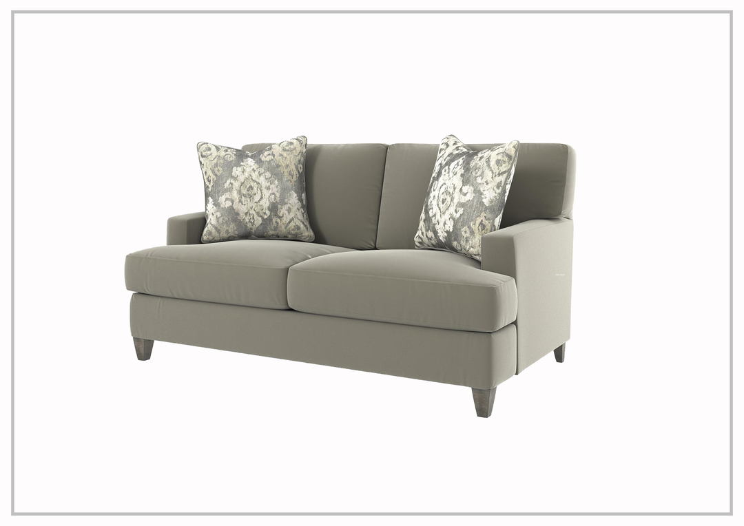 Bernhardt Mila Fabric Loveseat with Plush Feather Down Cushions