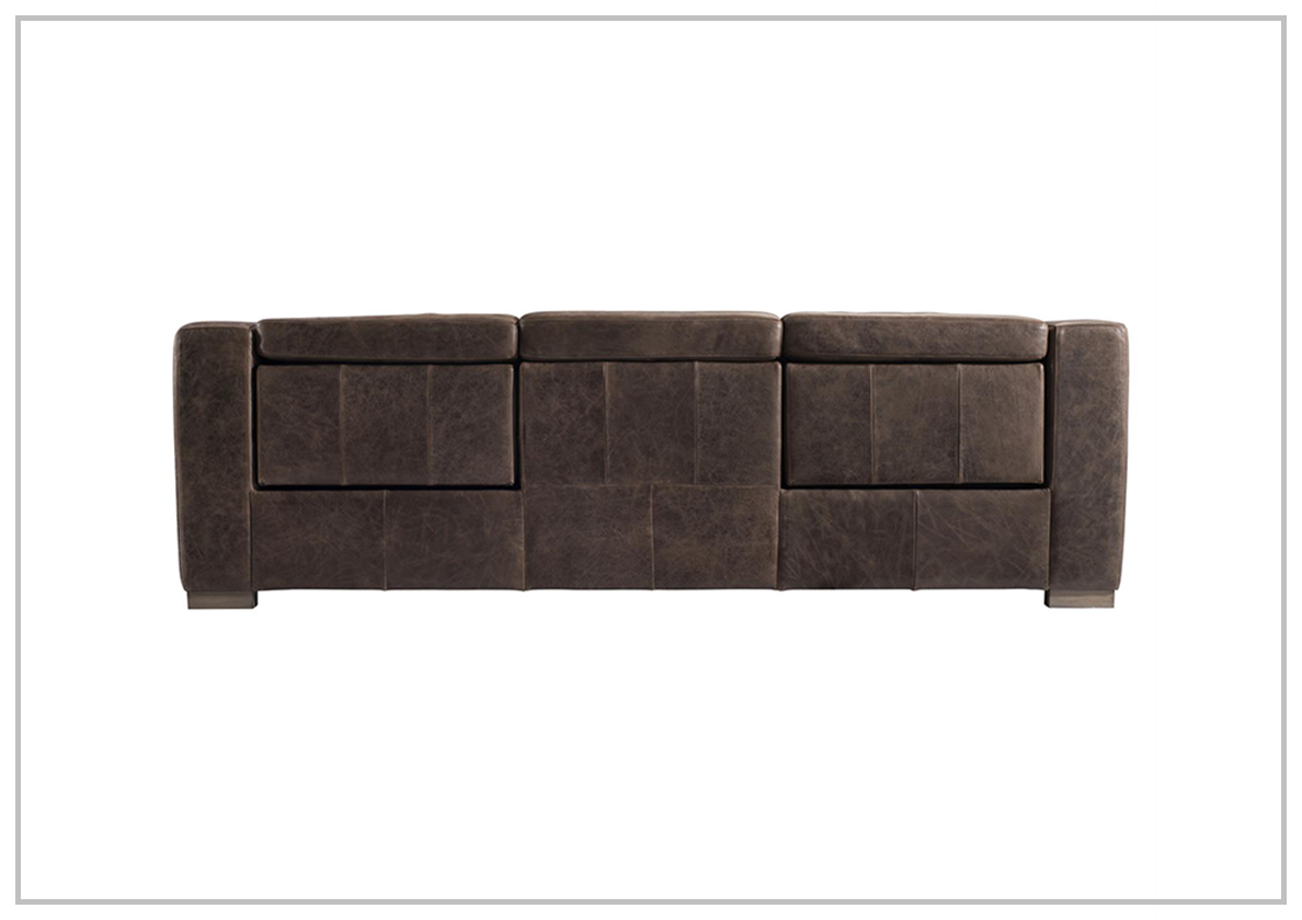 Arrezio Light Brown Leather Power Motion Sofa