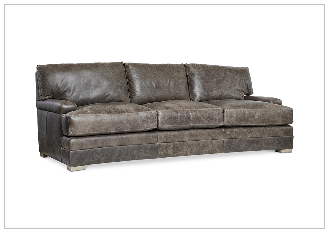 Bernhardt Burnham Leather Sofa-Jennihome