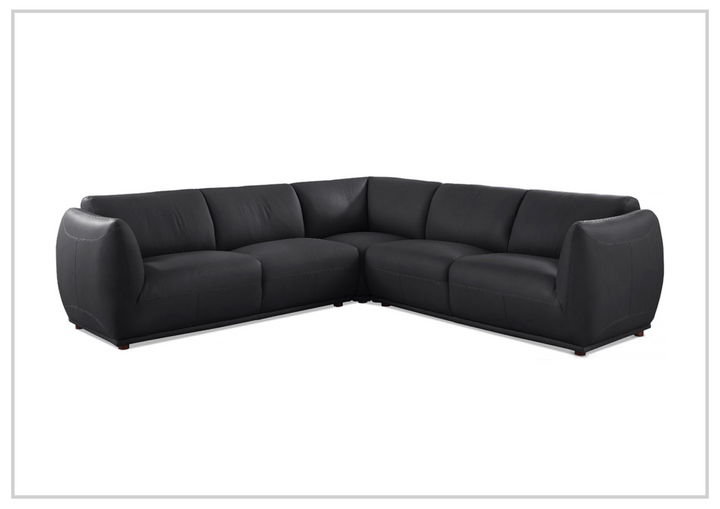 Hydeline Moon Leather 3-Piece Sectional Sofa-Jennihome