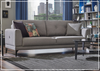 Enza Home Cordell 3-Seater Fabric Sofa Bed with Track Arms