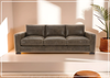 Bernhardt Dawkins Leather Sofa with Walnut Finish- Jennifer furniture