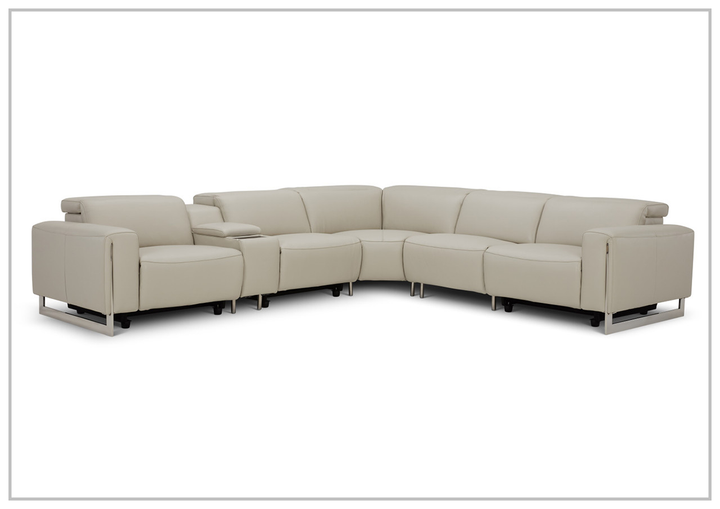 Gio Italia Picasso 6 Piece Motion Reclining Leather Sectional Sofa