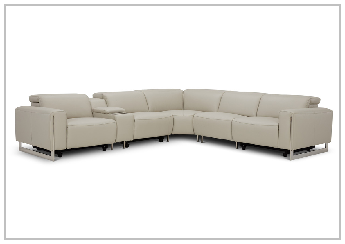 Picasso 6 Piece Motion Reclining Leather Sectional Sofa