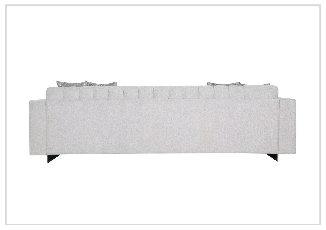 Klaussner Talento Three-Seater Long Tufted Sofa with Modern Track Arms