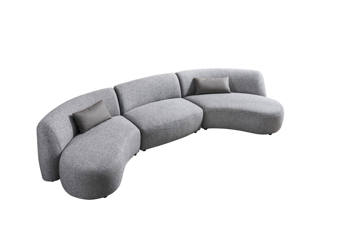 Dovelle Curved Modular Sectional Sofa | Contemporary Design | Gio Italia-Jennihome