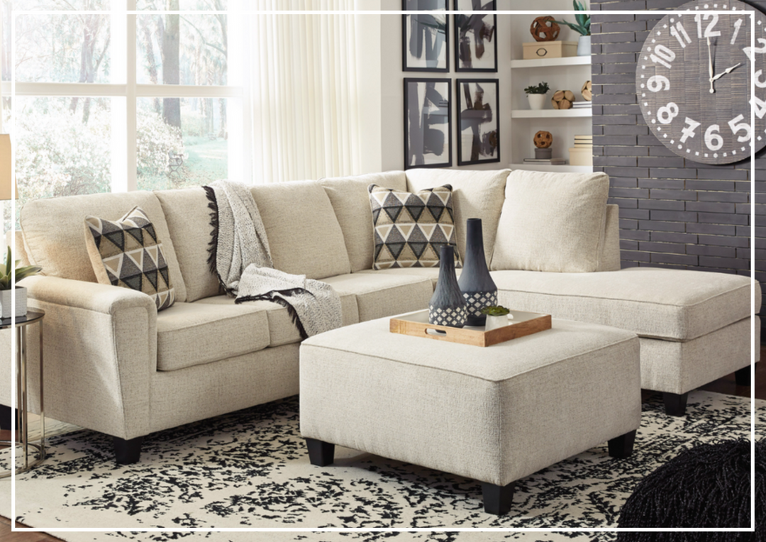 Gio Italia Abigail Queen L-shaped Fabric Sectional Sleeper with Chaise-Jennihome