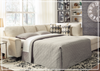 Gio Italia Abigail Queen L-shaped Fabric Sectional Sleeper with Chaise-Jennihome