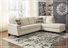 Gio Italia Abigail Queen L-shaped Fabric Sectional Sleeper with Chaise-Jennihome