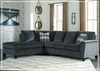Gio Italia Abigail Queen L-shaped Fabric Sectional Sleeper with Chaise-Jennihome
