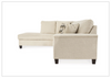 Gio Italia Abigail Queen L-shaped Fabric Sectional Sleeper with Chaise-Jennihome