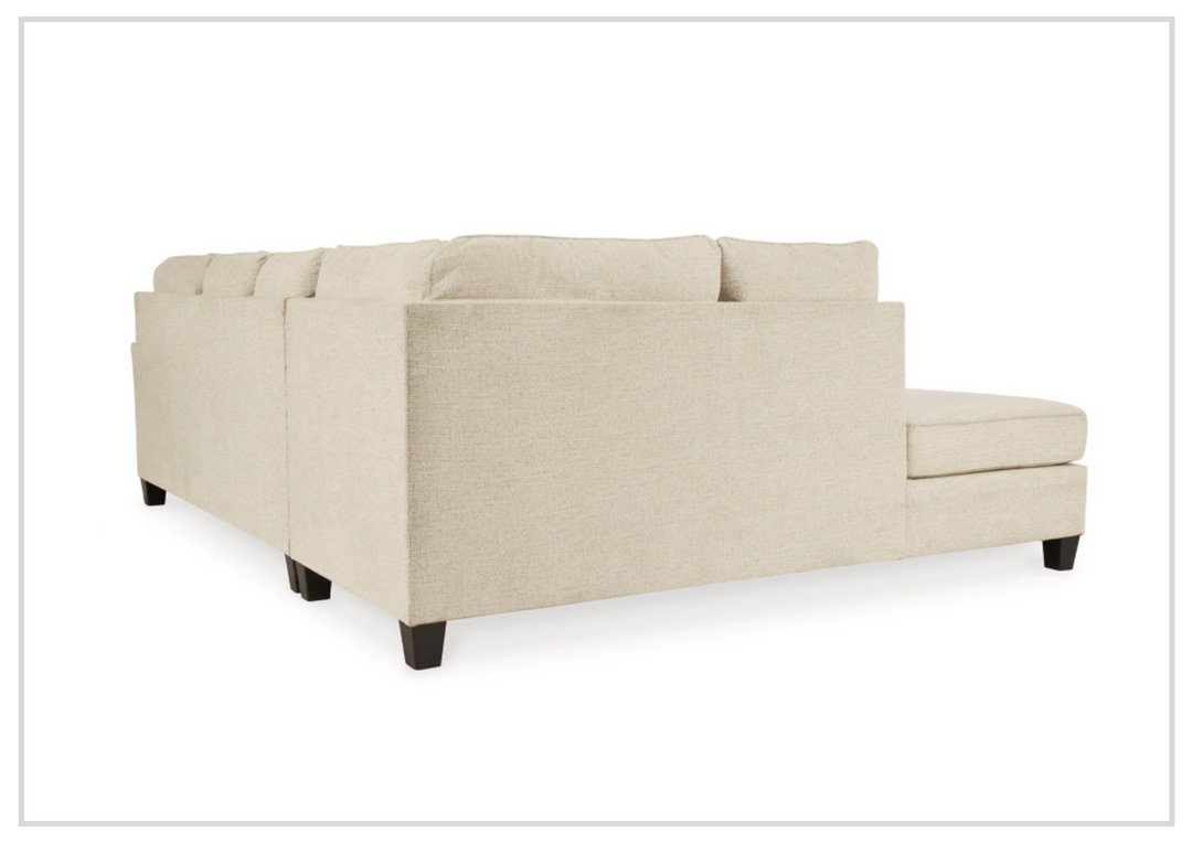 Gio Italia Abigail Queen L-shaped Fabric Sectional Sleeper with Chaise-Jennihome