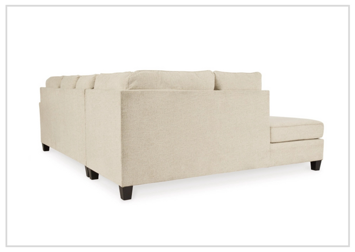 Gio Italia Abigail Queen L-shaped Fabric Sectional Sleeper with Chaise-Jennihome