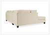 Gio Italia Abigail Queen L-shaped Fabric Sectional Sleeper with Chaise-Jennihome