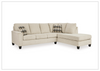 Gio Italia Abigail Queen L-shaped Fabric Sectional Sleeper with Chaise-Jennihome