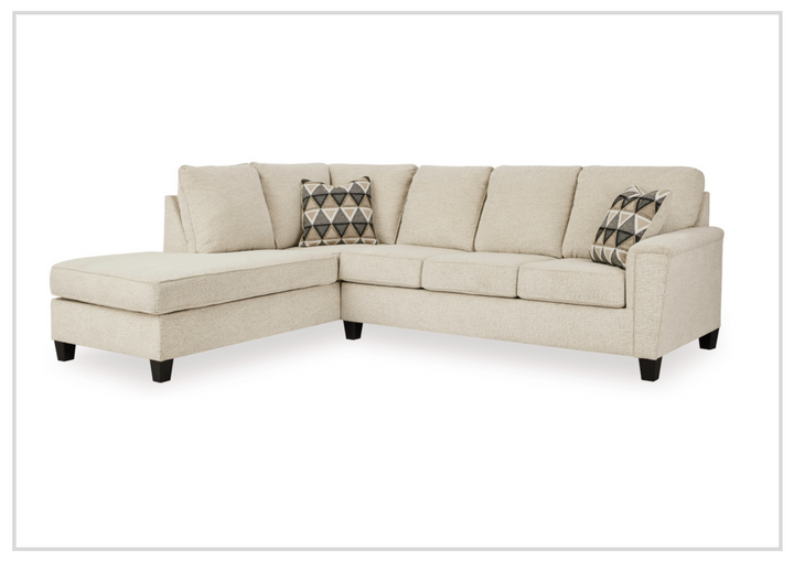 Gio Italia Abigail Queen L-shaped Fabric Sectional Sleeper with Chaise-Jennihome