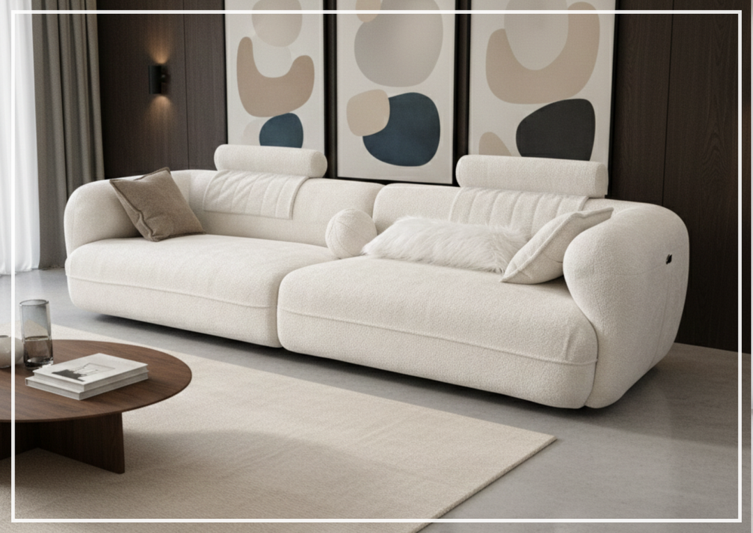 Accordis Perry | Fabric Sofa | Curved Arm | Klaussner-Jennihome