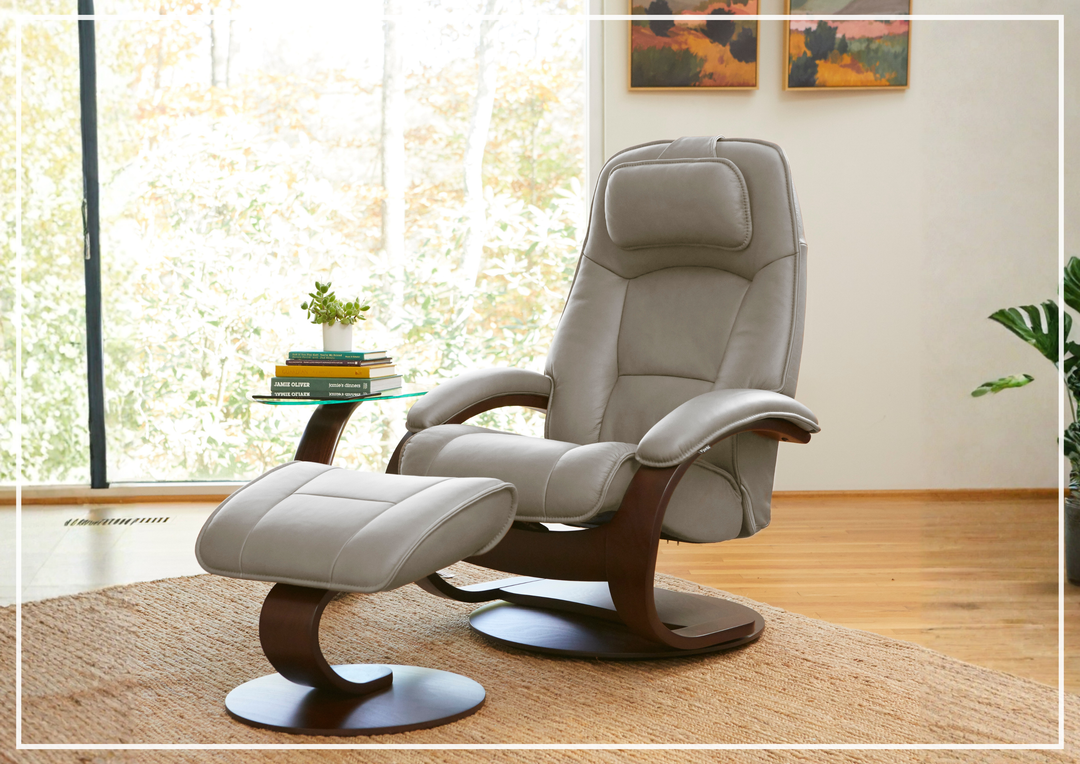 Admiral C Recliner Chair | Foot Stool | Swivel Base | Fjords