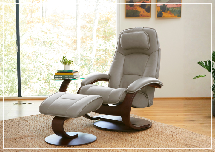 Admiral C Recliner Chair | Foot Stool | Swivel Base | Fjords