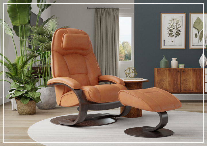 Admiral C Recliner Chair | Foot Stool | Swivel Base | Fjords