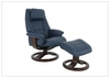 Admiral R Recliner Chair | Foot Stool | Swivel Base | Fjords