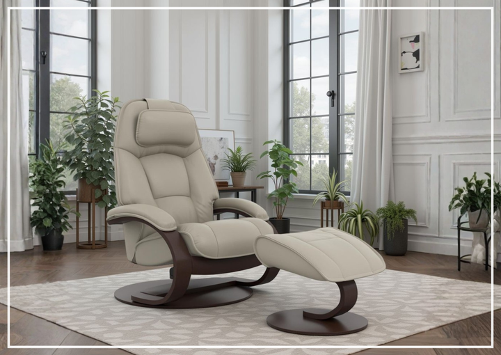 Admiral C Recliner Chair | Foot Stool | Swivel Base | Fjords