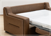 Alaves Queen Sleeper Sofa | 3-Seater | Brown Leather | Kathy Ireland-Jennihome