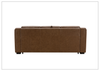 Alaves Queen Sleeper Sofa | 3-Seater | Brown Leather | Kathy Ireland-Jennihome