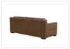 Alaves Queen Sleeper Sofa | 3-Seater | Brown Leather | Kathy Ireland-Jennihome