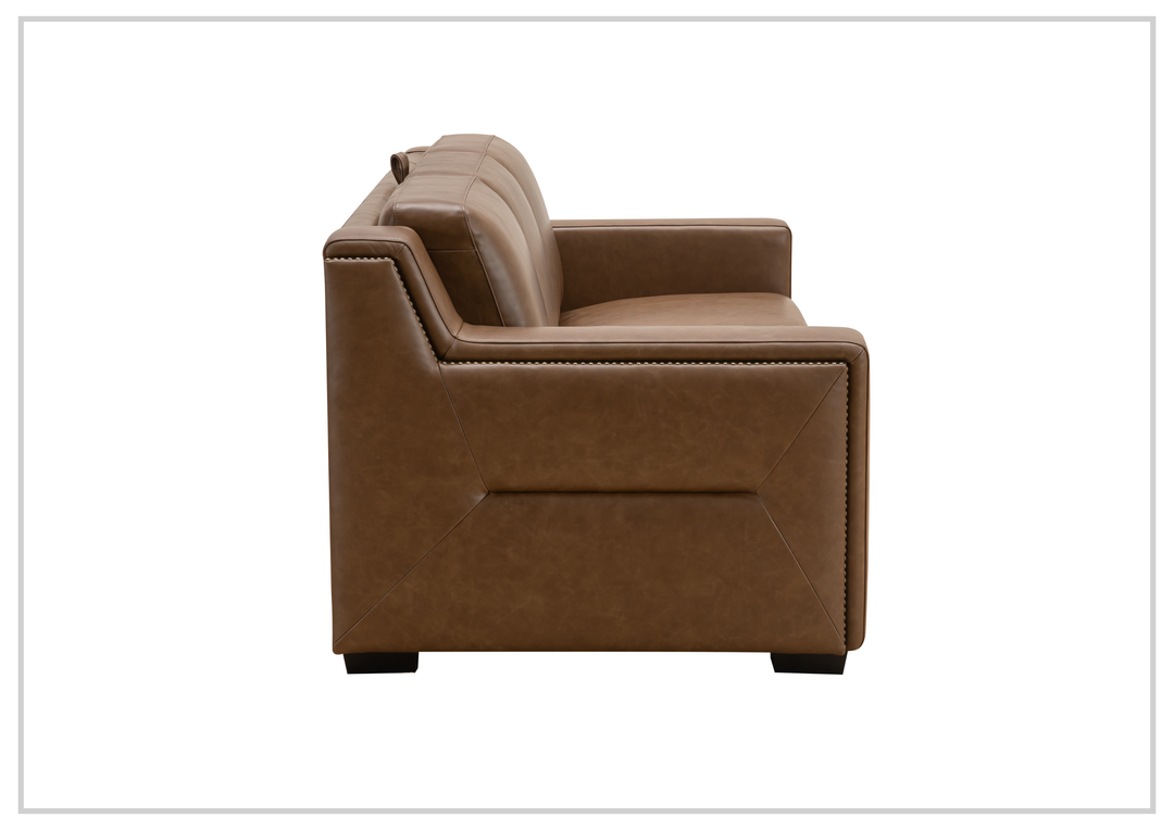 Alaves Queen Sleeper Sofa | 3-Seater | Brown Leather | Kathy Ireland-Jennihome
