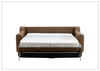 Alaves Queen Sleeper Sofa | 3-Seater | Brown Leather | Kathy Ireland-Jennihome