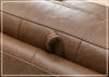 Alaves Queen Sleeper Sofa | 3-Seater | Brown Leather | Kathy Ireland-Jennihome