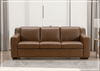Alaves Queen Sleeper Sofa | 3-Seater | Brown Leather | Kathy Ireland-Jennihome