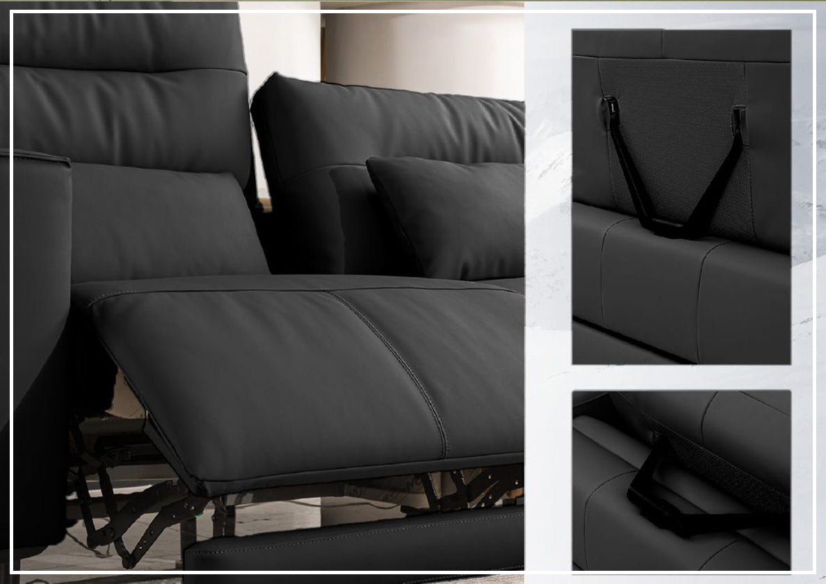 Gio Italia Alessandro 3-Seater Leather Power Recliner Sofa