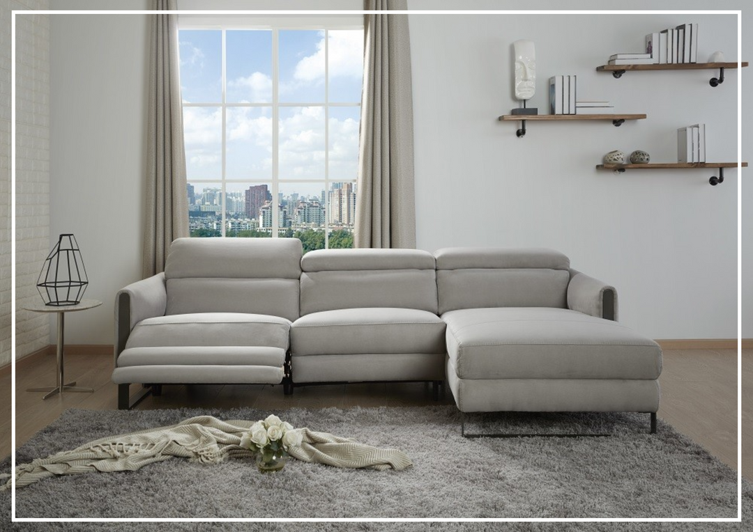 Gio Italia Alessio 3-Seater Premium Leather Sectional Sofa With Headrest-Jennihome