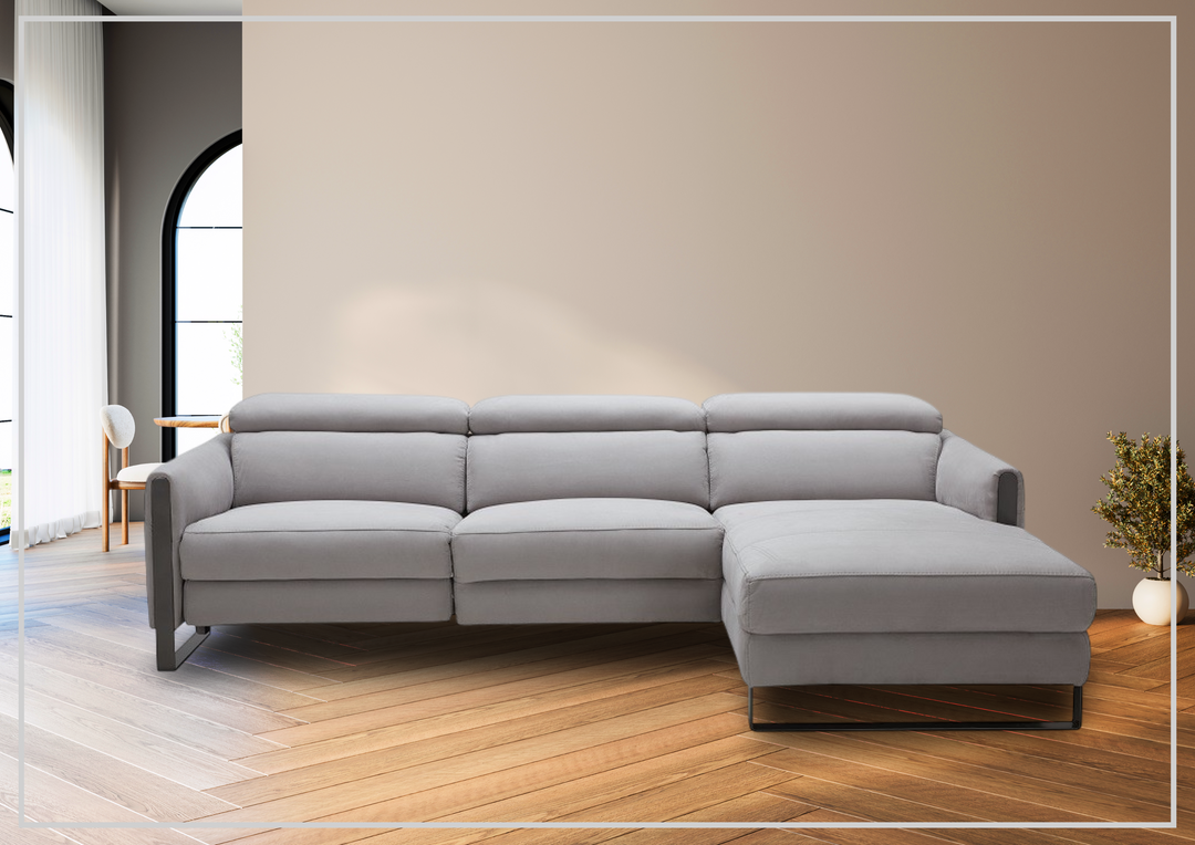 Gio Italia Alessio 3-Seater Premium Leather Sectional Sofa With Headrest-Jennihome