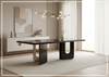 Alessio Wooden Dining Table | in Black | Klaussner - Jennihome