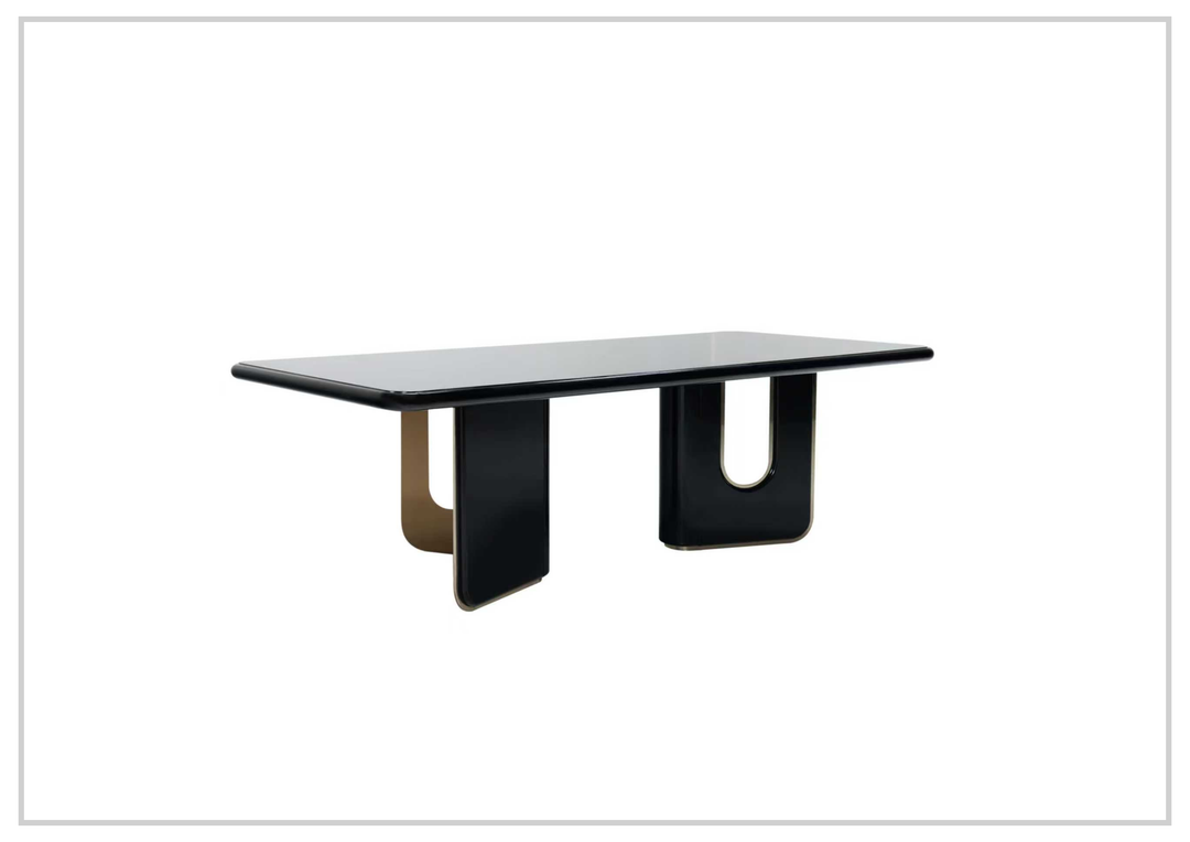 Alessio Wooden Dining Table | in Black | Klaussner - Jennihome