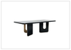 Alessio Wooden Dining Table | in Black | Klaussner - Jennihome