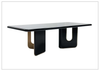 Alessio Wooden Dining Table | in Black | Klaussner - Jennihome