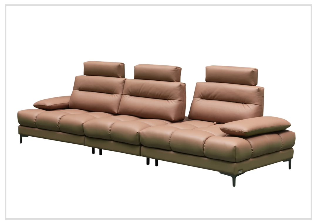 Altavion Leather Stationary Sofa | S-Spring Seat Construction | Klaussner