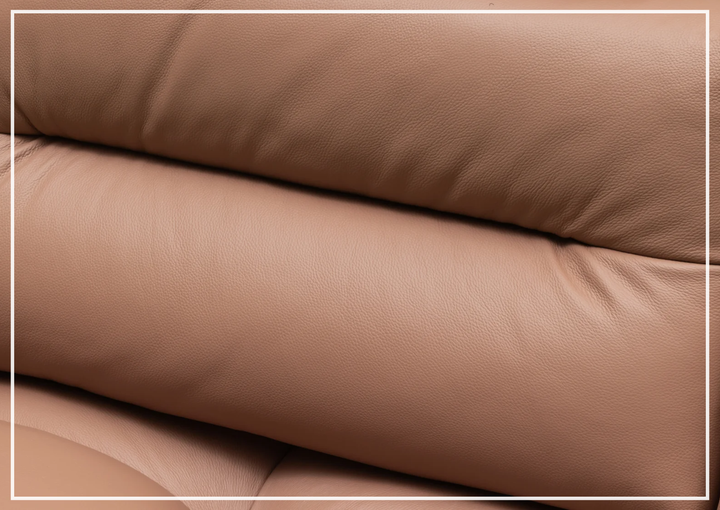 Altavion Leather Stationary Sofa | S-Spring Seat Construction | Klaussner
