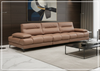 Altavion Leather Stationary Sofa | S-Spring Seat Construction | Klaussner