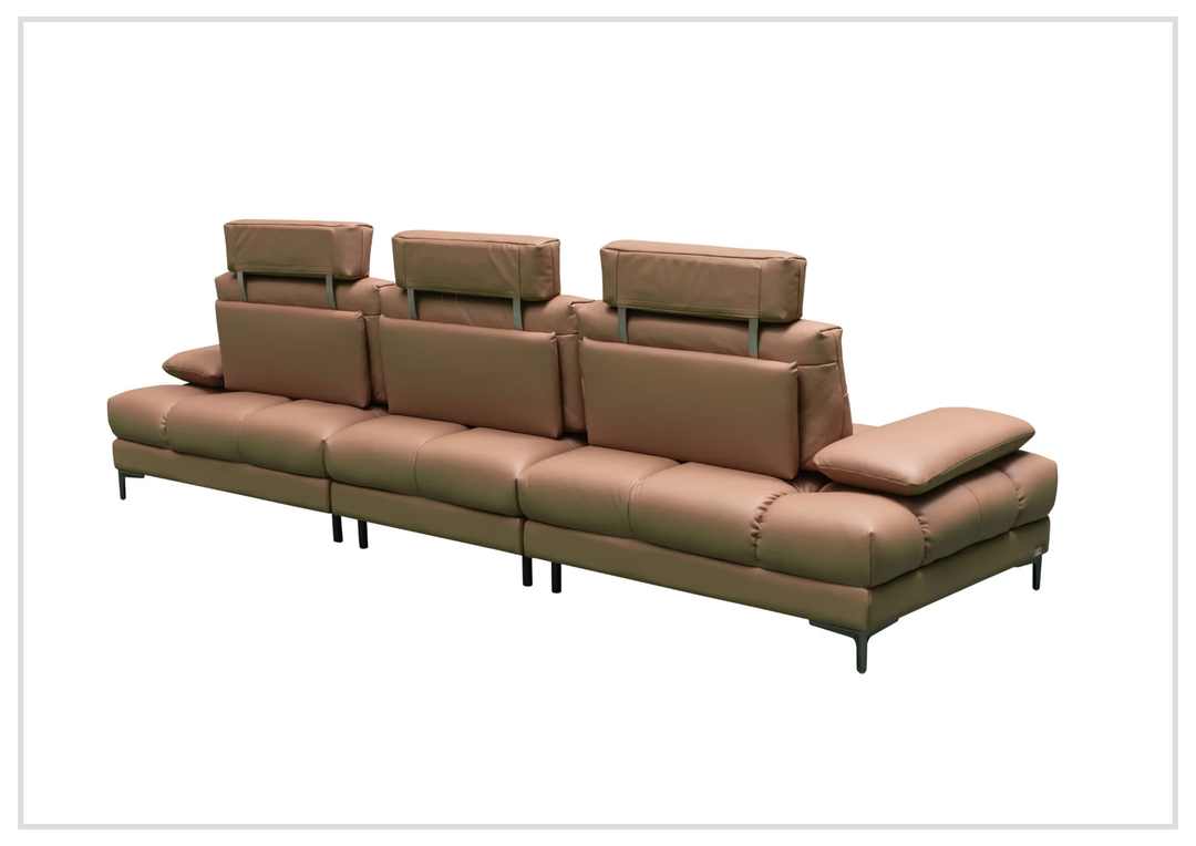 Altavion Leather Stationary Sofa | S-Spring Seat Construction | Klaussner