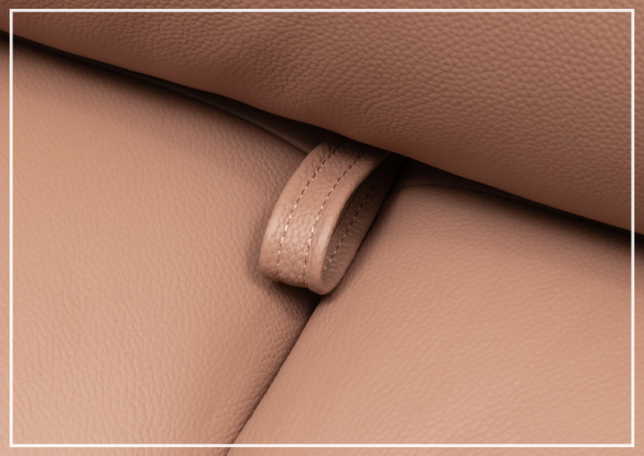 Altavion Leather Stationary Sofa | S-Spring Seat Construction | Klaussner