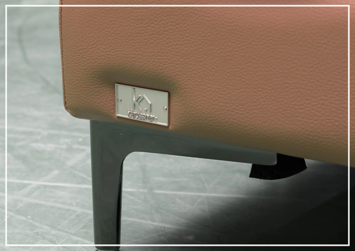 Altavion Leather Stationary Sofa | S-Spring Seat Construction | Klaussner